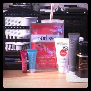 Birchbox samples plus earring holder